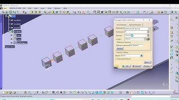 Rectangular pattern Unequal spacing in Catia V5 Tamil.