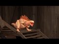 Godzilla Baby Creature falls down stairs [SFM]