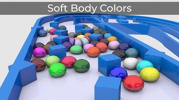 Soft Body Marble Race 3D Colors | 50 Colors