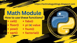 how to use python math module | solve mathematical problems in python #python #maths #solveproblem