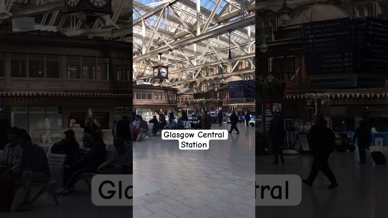 Glasgow Central Station 🏴󠁧󠁢󠁳󠁣󠁴󠁿 SUBSCRIBE for more👍🏻.