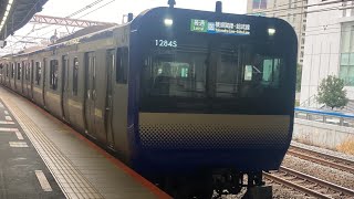 横須賀線・総武線(快速)車窓 戸塚・横浜→東京・千葉/ E235系グリーン車2階 戸塚1258発