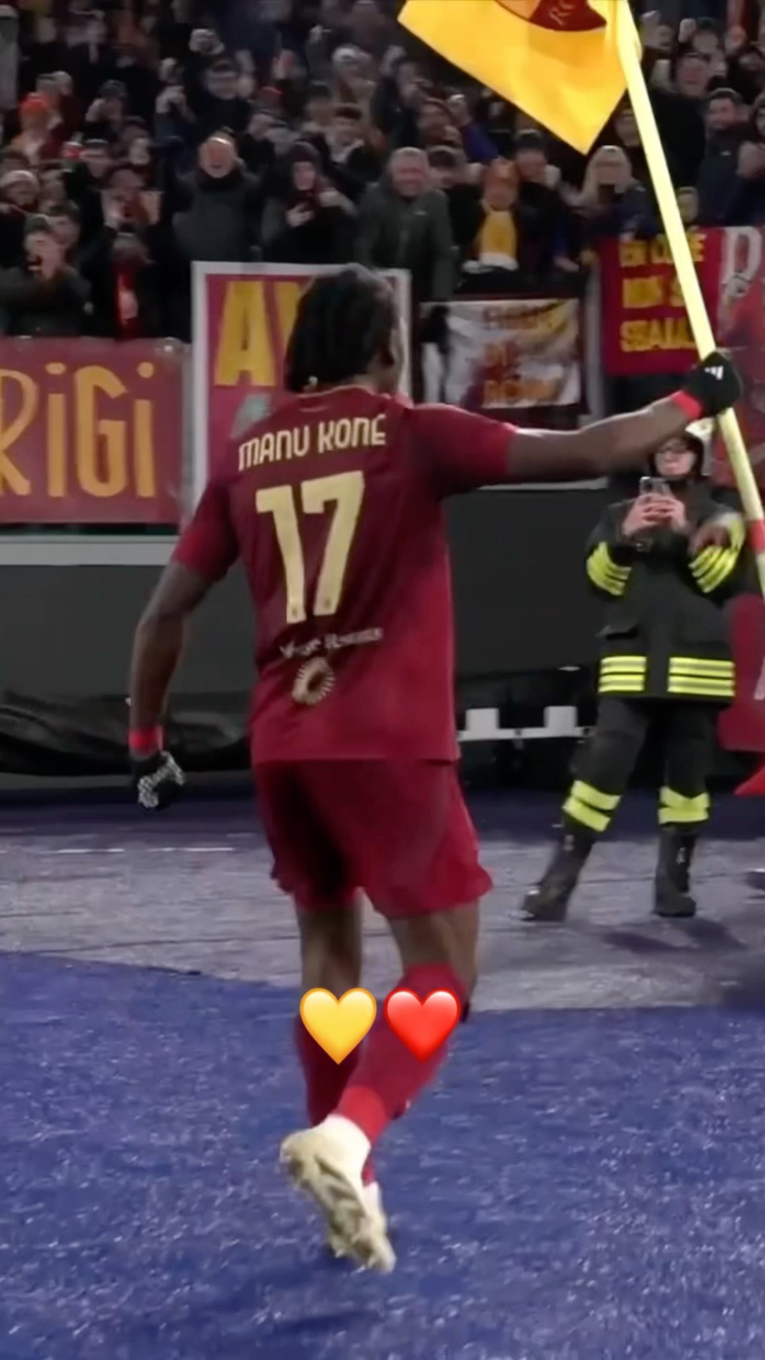 Roma on fire against Lecce ❤️‍?