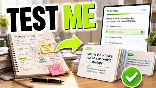 Turn Your Notes Into Flashcards, Quizzes, and Study Guides