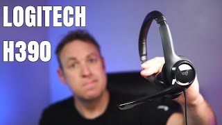 This Logitech H390 Wired Headset is great for work from home