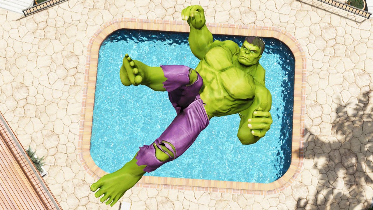 GTA 5 Ragdolls HULK Jumps/Fails (Euphoria Physics/Compilation) 146