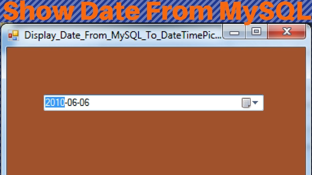 Display date. MYSQLDATAREADER.