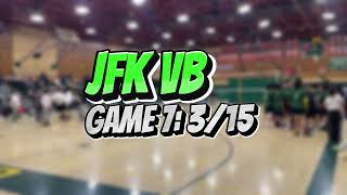 3/15 JFK JV VB vs West Campus