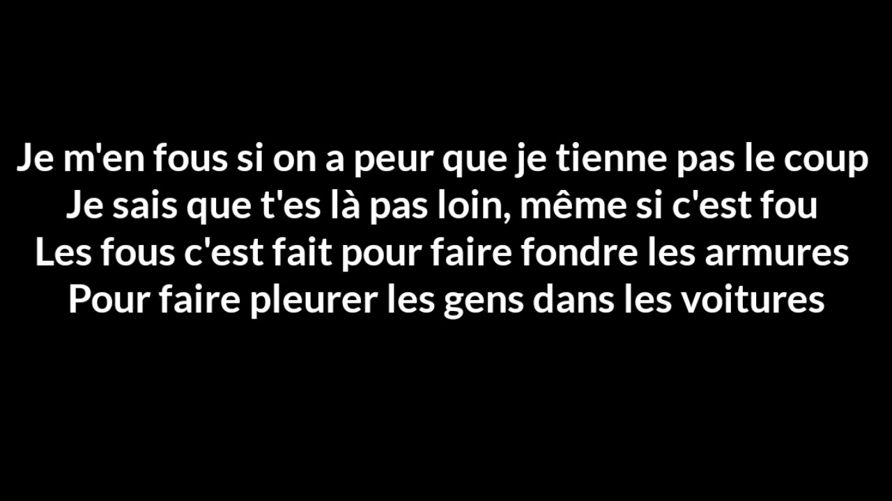 - Si t'étais là Paroles / Lyrics ) | - YouTube