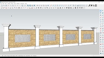 SketchUp Modeling Fence Design - SketchUp 3D Modeling (SketchUp Free 2023) part9