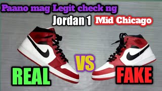 Jordan 1 Mid Real vs Fake | COMPARISON | FOR BEGINNERS #131vlogs