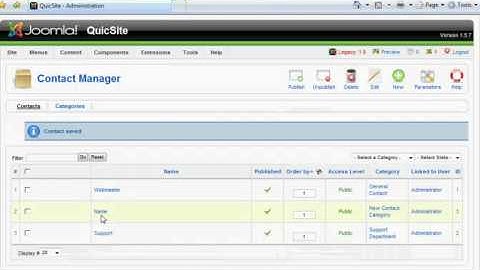 Joomla Tutorial: 009 Create a Contact Form in Joomla