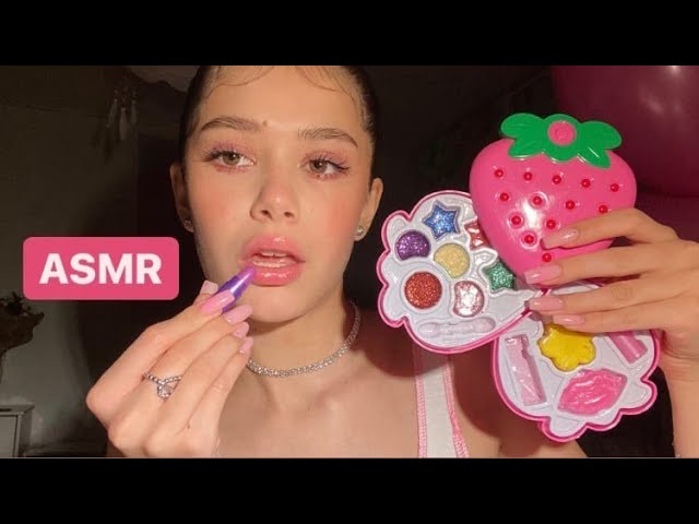 АСМР:МАКИЯЖ ДЕТСКОЙ КОСМЕТИКОЙ💄/ASMR:MAKEUP WITH CHILDREN'S COSMETICS