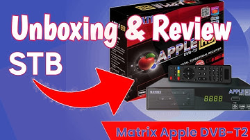 Unboxing STB Matrix Apple merah || set top box DVBT2