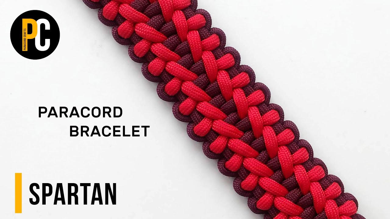 How to make Spartan | Paracord Bracelet tutorial - YouTube