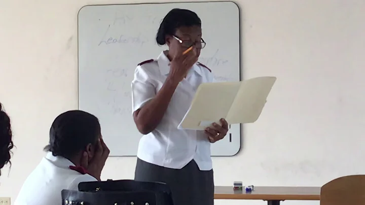 Major Yvrose Principle of Salvation Army Training ...