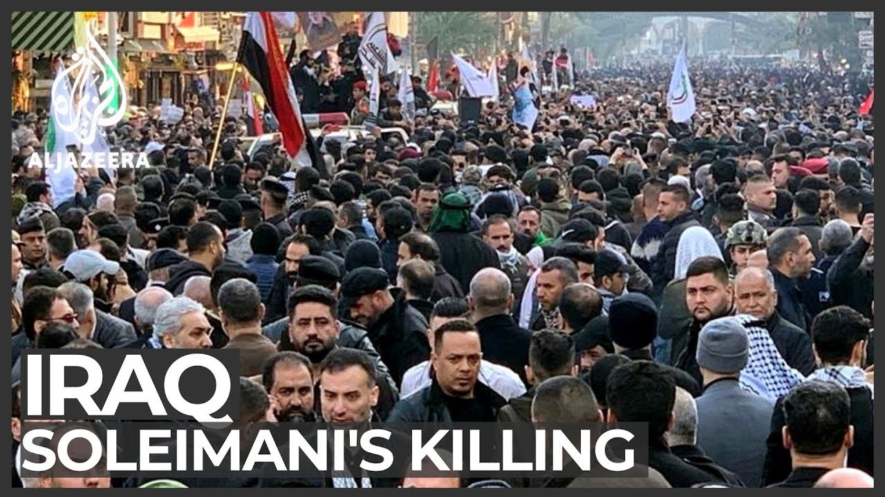 "لم تخذلنا أبداً": آلاف الأشخاص يودعون سليماني في بغداد