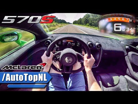 McLaren 570S AUTOBAHN POV ACCELERATION & TOP SPEED 342km/h!! by AutoTopNL