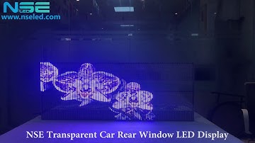 NSE Transparent Car Rear Window LED Display Screen
