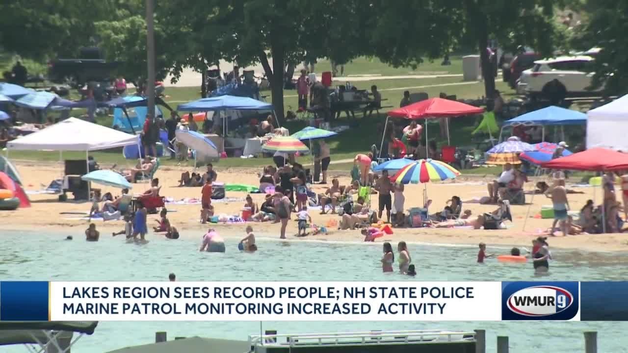 Lakes Region sees record people; NH State Police marine patrol monitoring increased activity