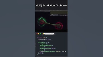 Multiple window 3d scene 🌎😯 using javascript html and CSS #programming #coding #javascript#html #css
