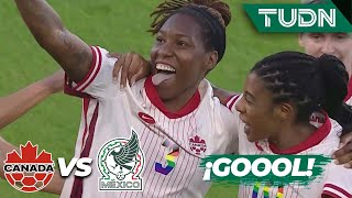 ¡Gol de Canadá! Buchanan remata | Canadá 1-0 México | Amistoso Internacional Femenil | TUDN