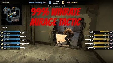Mirage Round Winning Pocket Strat (CS:GO Tactics)
