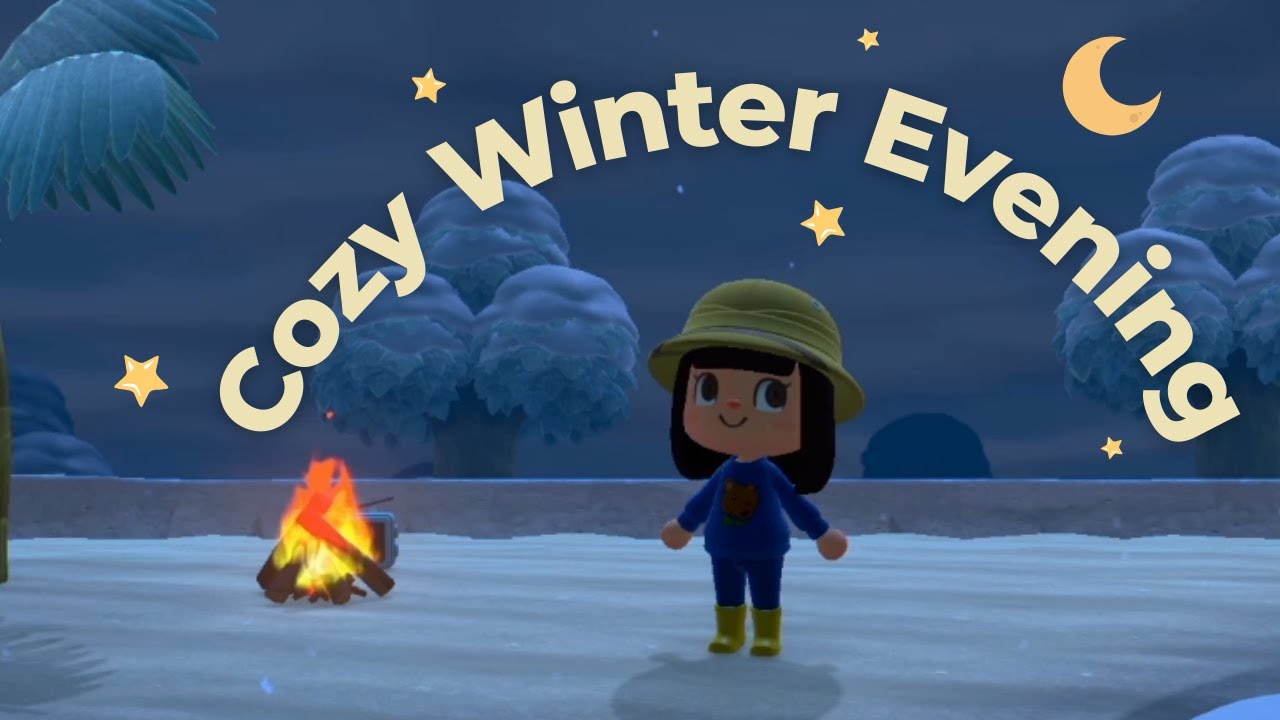 A Cozy Winter Evening on My Island 🌙 ❄️ | Animal Crossing: New Horizons