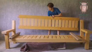 用可活拆的榫卯製作木沙發 | 榫卯木工