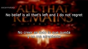 All That Remains - A Song For The Hopeless (Sub. Español/Lyrics)