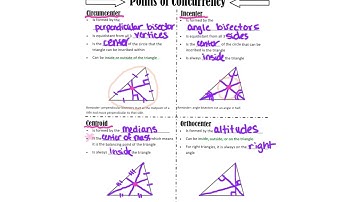 Lesson 6.2 - 6.3-Points of Concurrency