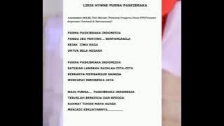 LIRIK HYMNE PURNA PASKIBRAKA INDONESIA