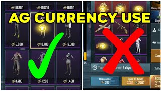HOW TO USE AG CURRENCY IN SHOP PUBG || PUBG AG USE || PERMANENT OUTFIT BY AC CURRENCY