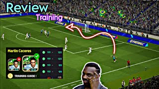 How To Train Martin Cáceres 103 Rating Best Gameplay And Review Efootball Mobile