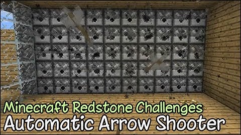 Minecraft Redstone Challenges - The Automatic Arrow Shooter