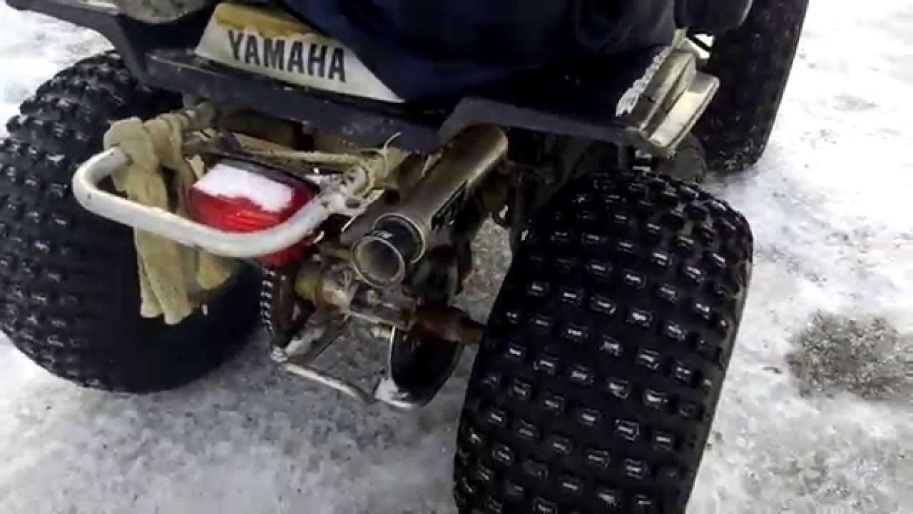 Yamaha Blaster Toomey silencer w/ Spark Arrestor YouTube
