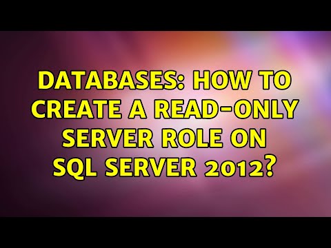 Databases: How to