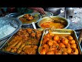 Bengali non veg lunch at Kolkata street food stall