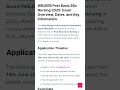WBJEEB Post Basic BSc Nursing 2025 Exam Date | jepbn online application date #jepbn #jepbn2025