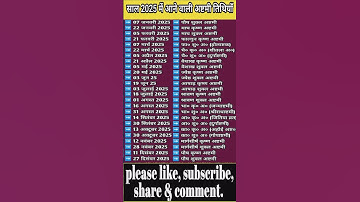 2025 में आने वाले अष्टमी तिथि | 2025 me aane wale ashtami tithi | ashtami 2025 list #ashtami #shots