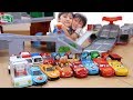 カーズ3・はたらくくるま・トーマスのミニカーで競争 Thomas vs Cars3 vs Emergency Cars【かとちゃん】