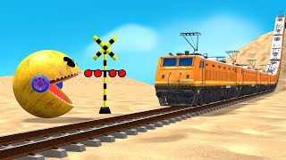 【踏切アニメ】あぶない電車 TRAIN Vs THOMAS AND FRIENDS🚦 Fumikiri 3D Railroad Crossing Animation #Train