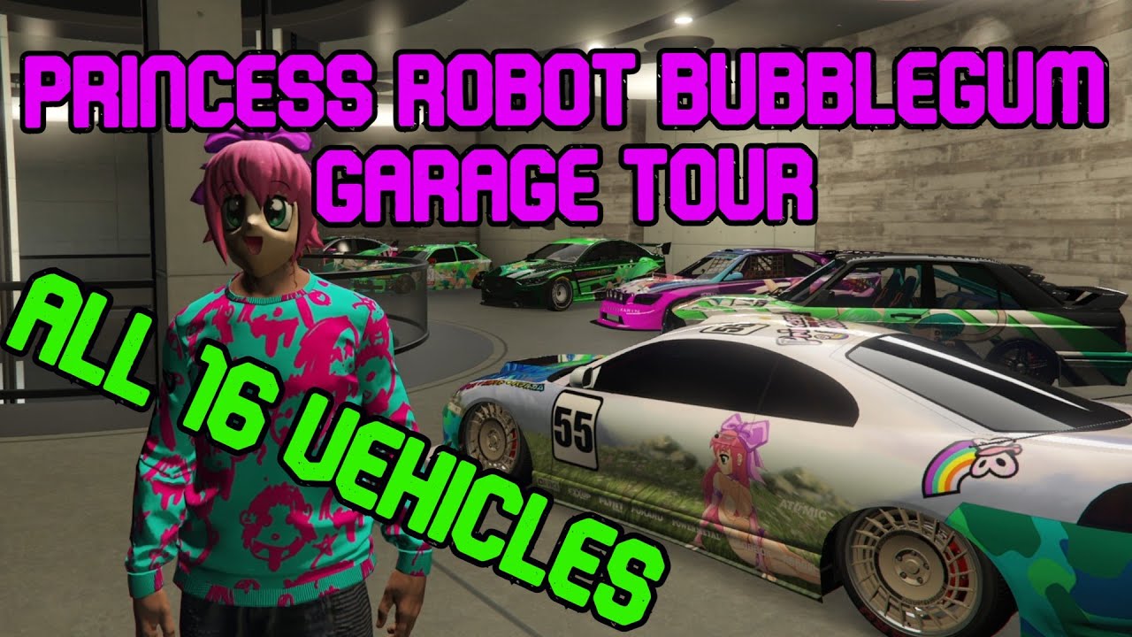 All princess robot bubblegum cars