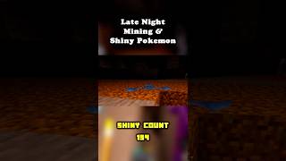 Late Night Mining &amp; Shiny Pokemon! - Cobblemon Shiny Living Dex Chall (Cobbleverse Survival) #shorts