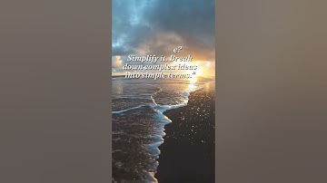 Simplify to Understand: Einstein