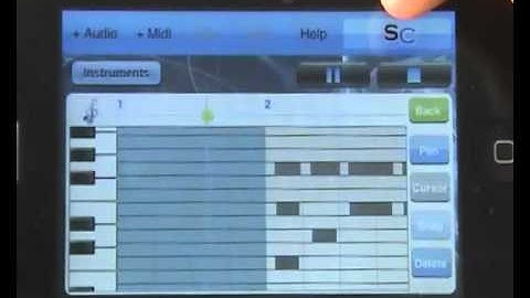Using the MIDI editor