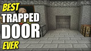Minecraft Xbox - TRAPPED DOOR [ Best Ever ] Redstone Tutorial - PE / PS4 / PS3 / Switch