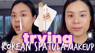 Trying KOREAN Spatula Make-up! Picasso Spatula