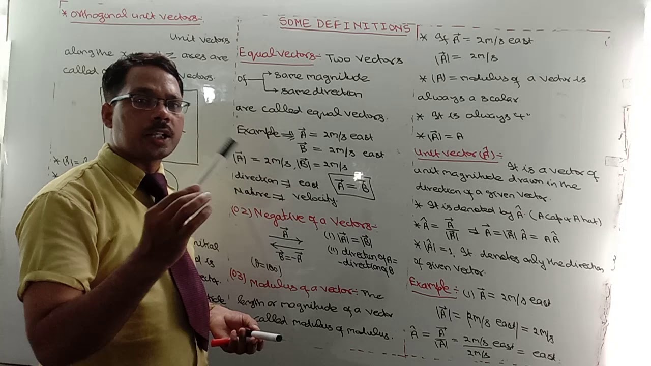 Class 11 TYPE of VECTORS (03) - YouTube