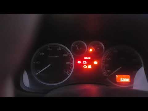 Peugeot 307, показания датчика топлива